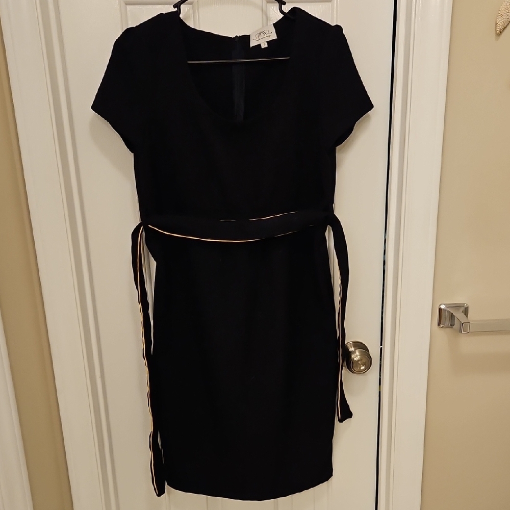 Maternity Black Dress with Belt